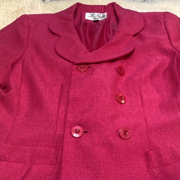 Le suit pink jacket size 10P - Picture 3 of 6